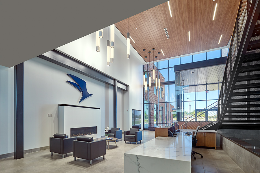 Lobby of Chesapeake Utilities & Eastern Shore Natural Gas Campus